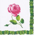 Sceaux Chic Pink Rose Caspari Paper Table Napkins 33 cm square 3 ply lunch napki
