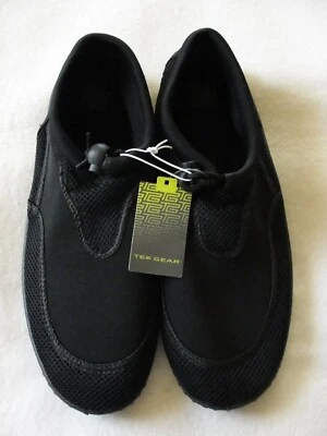 Men's Tek Gear Black Adjustable Water Shoes - Size XL (12/13) -  New with Tag - Image 1 of 2