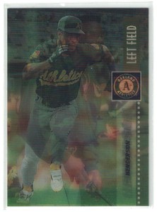 1995 PINNACLE SPORT SPORTFLIX RICKEY HENDERSON KANSAS CITY ATHLETICS #4