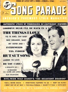 Song Parade Lyric Magazine Vintage 1941 Rudy Vallee Helen Parish Walt Disney - Picture 1 of 2
