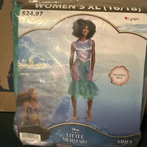 Halloween Costume Women The Little Mermaid Ariel Size Xl 16-18 New - Picture 1 of 3