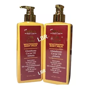 Mega Half-C 24k Gold Whitening Body Milk FAST ACTION👌500ml X 1 💯 Satisfaction - Picture 1 of 2