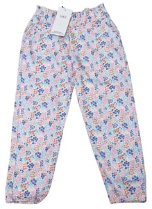 MARKS & SPENCER Niños Niñas Azul Rosa Verde Flor Suave Leggings Edad 4-5 Años - Imagen 1 de 6
