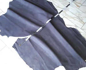 LEDER TIP 36270-N, Lederreste, 2 Lederhäute Konvolut, graublau nappa - Picture 1 of 1