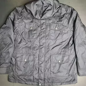 Dockers Men's Black 4 Pocket Lined Nylon Hooded Field Jacket Size XXL - Picture 1 of 8