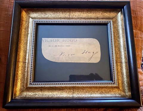 Victor Hugo ~ Signed Autographed Cut Signature French Writer ~ JSA LOA Cover