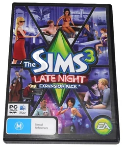 The Sims 3: Late Night PC Mac Game DVD Rom Expansion Pack - Picture 1 of 2