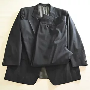 Vtg Austin Reed 48R 42x30 Navy Blue USA Wool Mens Jacket Pants Suit - Picture 1 of 24