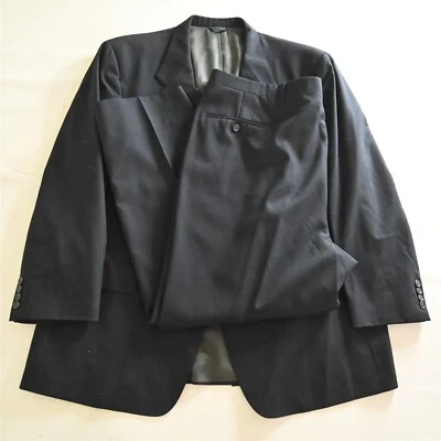 Vtg Austin Reed 48R 42x30 Navy Blue USA Wool Mens Jacket Pants Suit - Image 1 of 4