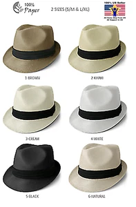 Sombrero Fedora de Paja Trilby Gorra Cubana Verano Playa Sol Panamá Alama Corta Hombres Mujeres - Imagen 1 de 11