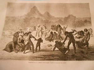 Tentatives de Vol IndiensPeru Gravure Print 1872 - Picture 1 of 1