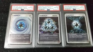 Pokemon Japanese Cyclone Boost Warp Energy Holo 2rd Season Play Promo PSA 10 SET - Picture 1 of 7