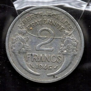 S579: Moneta Coin FRANCIA 2 Franchi 1946 - Picture 1 of 1