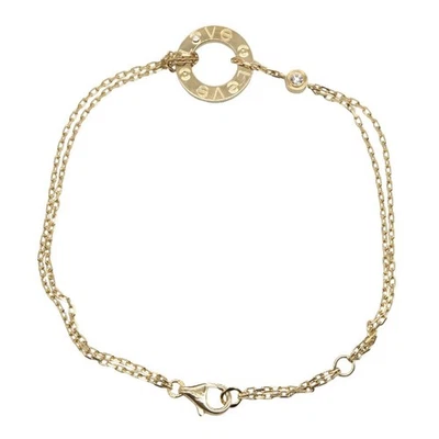 卡地亚Love Circle手链2PD K18黄金750YG女式18厘米链4.3克 — 第 1/4 张图片