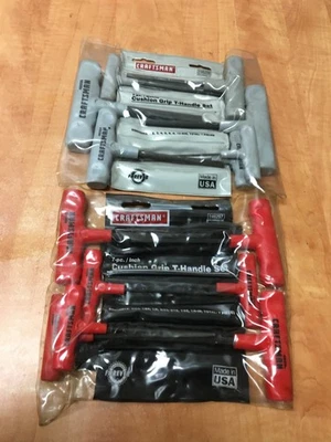 VTG Craftsman Metric & SAE  T Handle Hex Allen Wrench Set Cushion Grip 14pc - Image 1 of 4