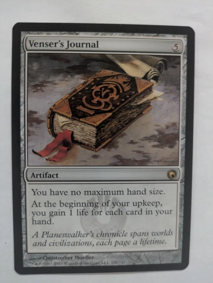 Venser's Journal Scars of Mirrodin MTG NM Free shipping with tracking - Image 1 of 2