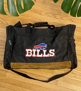 Vintage 90s NFL Buffalo Bills Gym Duffle Weekender Bag Nylon - Picture 1 of 11