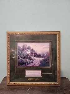 Thomas Kinkade “A Peaceful Time” My peace I give unto you - John 14:27 - Picture 1 of 5
