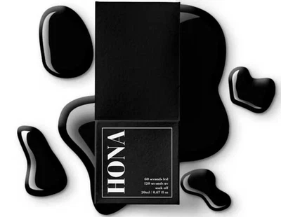 HONA SOAK OFF Gel Politur NAGEL 20ML SCHWARZ - Bild 1 von 3