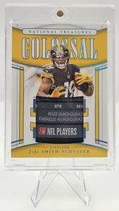 JuJu Smith-Schuster 2019 National Treasures Colossal Laundry Tag 1/1 Steelers 🔥 - Picture 1 of 5