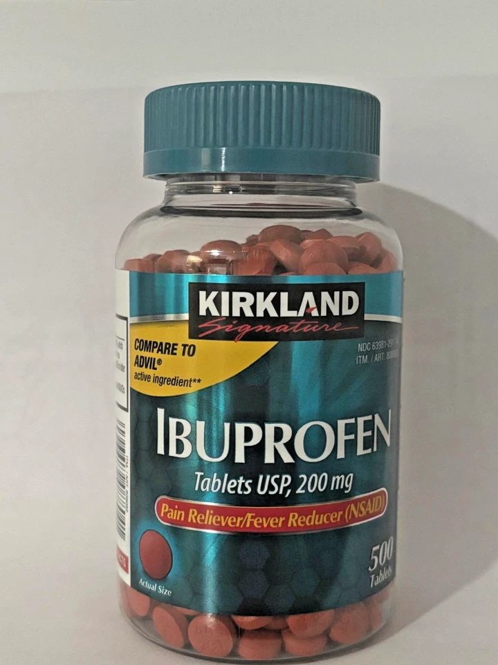 Kirkland Ibuprofeno USP 200 mg Analgésico - 500 Comprimidos Foto 1 de 3