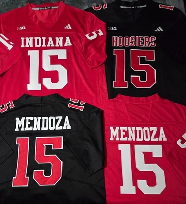 Fast Free Shipping! Fernando Mendoza Indiana Hoosiers Stitched Jersey 15 - Image 1 of 4