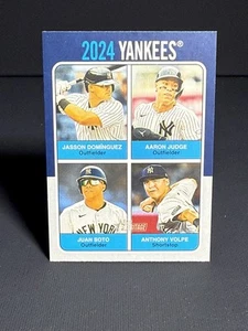 2024 Topps Heritage High Number New York Yankees 1975 Team Quads #75TQ-3 Volpe - Bild 1 von 2