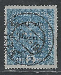 Trentino: il valore n.16 da 2K usato annullo completo. Cert.Biondi - Foto 1 di 3