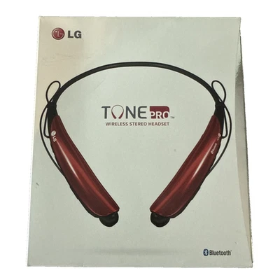 LG Tone Pro Bluetooth Wireless Stereo Headset LBT-750 (RED) - Image 1 of 4