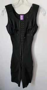 Snatched Body Post Surgery Faja Sleeveless Bodysuit with Bra Black Size XS - Picture 1 of 11