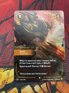 Sett - Brawler English OGN 164a/298 Alternate Art Riftbound League of Legends - Picture 1 of 2