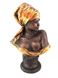 Büste Rudolf Thiele Orientalische Frau Nubierin; Restaurator - Picture 1 of 12