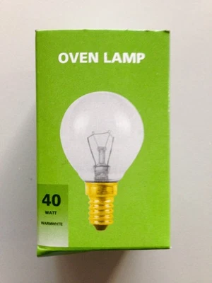 MDS ERSATZTEILE Backofenlampe Lampe für Backofen E14 40 Watt klar 220-240 Volt bis 300° C