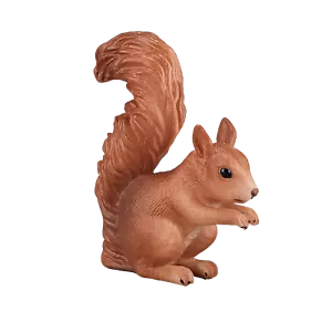 More details for .mojo red squirrel wild zoo animals play model figure toys plastic forest