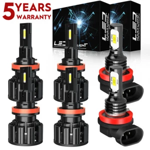 For 2016-2023 Toyota Tacoma 6x LED Headlight High Low Beam Fog Light Bulbs F15QC - Imagen 1 de 18