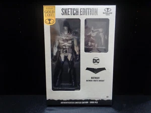 McFarlane DC Multiverso ETIQUETA DORADA BATMAN Caballero Blanco EDICIÓN BOCETO EE Ex. NUEVO - Imagen 1 de 4