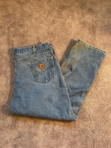 vintage carhartt lined jeans size 42x30 - Picture 1 of 8