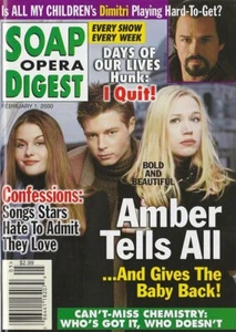 Soap Opera Digest Feb 1, 2000 MARISSA TAIT-JUSTIN TORKILDSEN-ADRIENNE FRANTZ-B&B - Picture 1 of 1