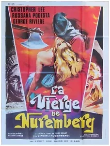 LA VIERGE DE NUREMBERG Affiche Cinéma Pliée 160x120 Movie Poster Christpher Lee - Bild 1 von 1