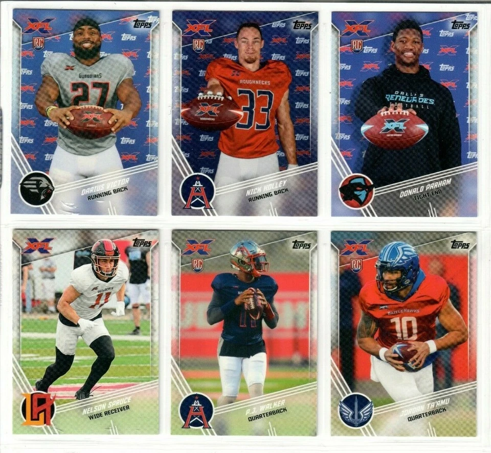 2020 Topps XFL Football Base You Choose PJ Walker Jordan Ta'amu Phillips RC ++++ - Image 1 of 1