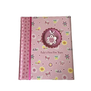 Baby's First 5 Years in Box Memory Book JennyJeff Designs Pink - Picture 1 of 6