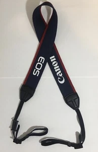 OEM Canon EOS Blue Red Neck Camera Strap Adjustable Genuine Photo Accessories - Picture 1 of 5