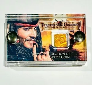 Pirates Of The Caribbean Curse of the Black Pearl Prop Treasure Coin piece + COA - Picture 1 of 1