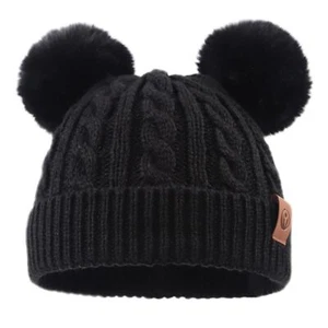 Warm Toddler Girl Beanie Knit Winter Hats for Kids Twist Baby Boys Girls Hat ... - Picture 1 of 5