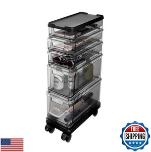 iDesign The Sarah Tanno Collection Small 5-Drawer Stacking Cosmetic Organizer - Picture 1 of 5