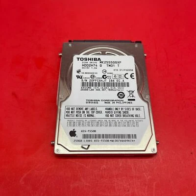Toshiba 250GB SATA 2.5 Hard Drive MK2555GSXF D1/FH205B HDD2H74 TW01 T - Image 1 of 2
