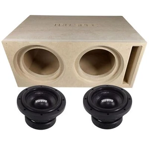 Sundown Audio 6.5" 400W Peak Subwoofers and Tru Spec Vented Dual Enclosure Lot - Picture 1 of 5