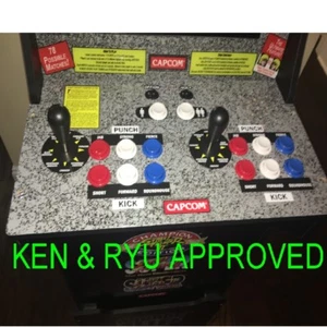 IN STOCK Black Bat Top Joystick Handles Top for Arcade1up Street Fighter  OTHERS - Picture 1 of 2