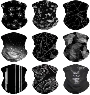 VCZUIUC Headwear Bandana Head Wrap Face Scarf Mask Neck Warmer Balaclava for Spo