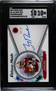 2023 Topps Motif Jerry Rice Virtuoso Marks Auto 6/10 - SGC 10 Auto 10 49ers - Bild 1 von 2